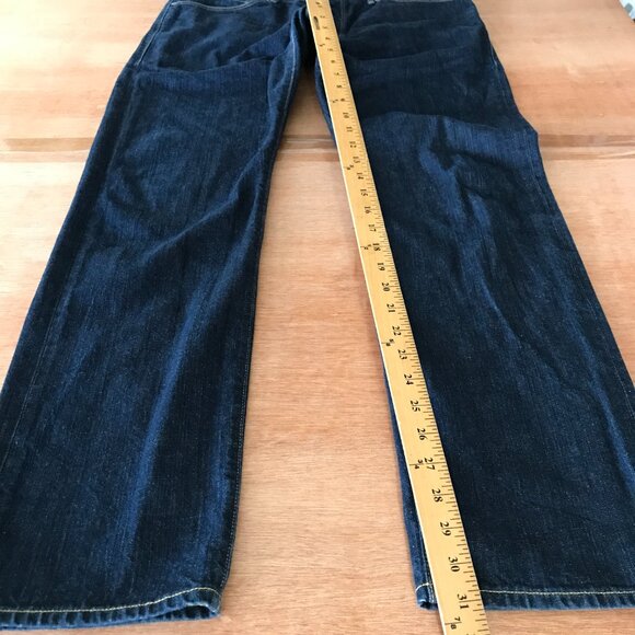Levi's Made & Crafted Ruler Straight Jeans Men 36x31 Blue Button Fly Mid Rise - Picture 8 of 13